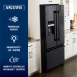 Maytag - 25 Cu. Ft. French Door Refrigerator with PowerCold Feature - Black - Black on Black - Image 4