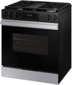 Samsung - Bespoke 6.0 Cu. Ft. Slide-In Gas Range with Air Fry - Stainless Steel - Image 7