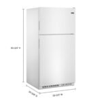Maytag - 20.5 Cu. Ft. Top Freezer Refrigerator with PowerCold Feature - White Ice - Image 3