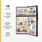 Whirlpool 18.2 Cu. Ft. Top-Freezer Refrigerator Black from Kings Outlet