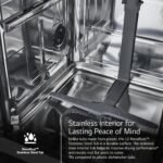 LG 24" Front Control Built-In Stainless Steel Tub Dishwasher SenseClean 52 dBA White from Kings Outlet