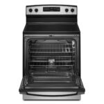 Amana - 4.8 Cu. Ft. Freestanding Electric Range with Extra-Large Oven Window - Stainless Steel - Image 2