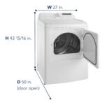 Insignia - 7 Cu. Ft. Electric Dryer with Sensor Dry - White - Image 7