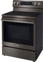 LG - 6.3 Cu. Ft. Freestanding Electric True Convection Smart Range with Air Fry and Premium Handle - Black Stainless Steel - Image 5
