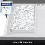 Samsung - 22 cu. ft. 3-Door French Door Smart Refrigerator with External Water Dispenser - Stainless Steel - Image 5