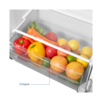 Insignia - 7.2 Cu. Ft. Mini Fridge with Top Freezer and ENERGY STAR Certification - Stainless Steel Look - Image 5