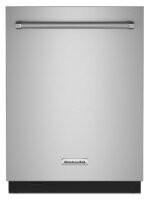 KitchenAid - 24" Top Control Built-In Stainless Steel Tub Dishwasher with 3rd Rack, Fan-Enabled ProDry, 44 dBA - Stainless Steel