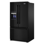 Maytag - 25 Cu. Ft. French Door Refrigerator with PowerCold Feature - Black - Black on Black