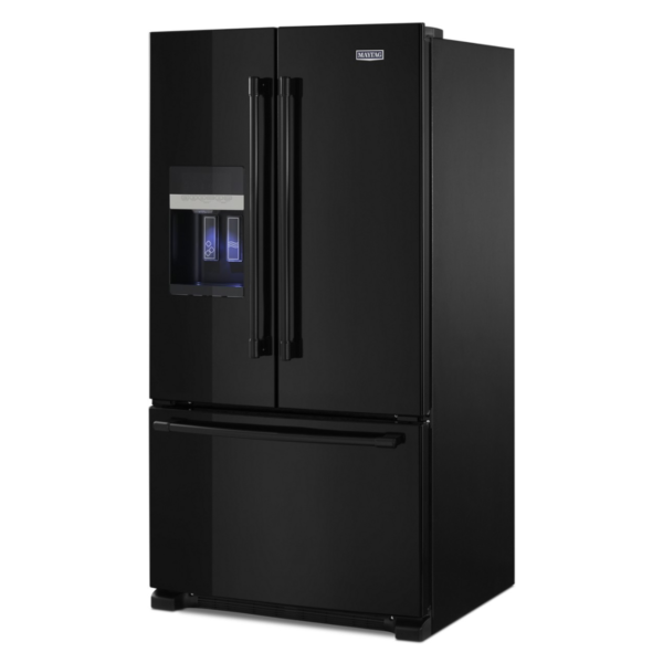 Maytag 25 Cu. Ft. French Door Refrigerator PowerCold Feature Black Black on Black from Kings Outlet