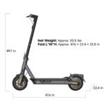 Segway - Max G2 Electric Kick Scooter Foldable w/ 43 Mile Range and 22 MPH Max Speed - Black - Image 4