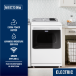 Maytag - 7.4 Cu. Ft. Smart Electric Dryer with Steam and Extra Power Button - White - Image 4