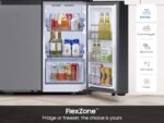 Samsung - Bespoke 23 Cu. Ft. 4-Door Flex French Door Counter Depth Refrigerator with Auto Open Door - Stainless Steel - Image 6