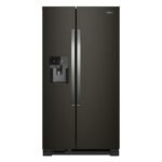 Whirlpool - 25 Cu Ft. Wide Side-by-Side Refrigerator - Black Stainless Steel