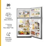 Whirlpool 20.5 Cu. Ft. Top-Freezer Refrigerator Fingerprint Resistant Stainless Steel from Kings Outlet