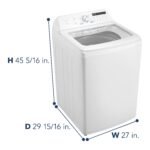 Insignia - 4.1 Cu. Ft. Top Load Washer with ColdMotion Technology - White - Image 5