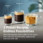 Philips - 1200 Fully Automatic Espresso and Coffee Machine with Milk Frother - Black - Image 2