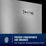 Maytag 28.7 Cu. Ft. Side-by-Side Built-in Refrigerator Arctic Blue Interior Stainless Steel from Kings Outlet