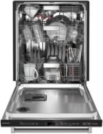 KitchenAid - 24" Top Control Built-In Stainless Steel Tub Dishwasher with 3rd Rack, 360 Max Jets, 44 dBA - Stainless Steel - Image 4