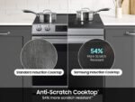Samsung - Bespoke 6.3 Cu. Ft. Slide-In Electric Induction Range with Anti-Scratch Glass Cooktop - Stainless Steel - Image 5