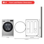 LG - 5.0 Cu. Ft. High-Efficiency Stackable Smart Front Load Washer with Steam and TurboWash 360° - Graphite Steel - Image 3