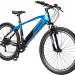 Hyper - 26" Mountain Electric Bike eBike 20mph Speed & 20 Mile Operating Range - Class 1 Pedal Assist - UL Approved & Certified - Blue