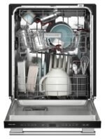 KitchenAid 24" Top Control Built-In Dishwasher 360 Max Jets Third Rack ProDry System 44 from Kings Outlet