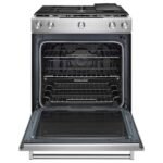 KitchenAid - 5.8 Cu. Ft. Self-Cleaning Slide-In Gas Convection Range - Stainless Steel - Image 2