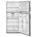 Maytag - 20.5 Cu. Ft. Top-Freezer Refrigerator - Fingerprint Resistant - Stainless Steel - Image 2