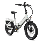 Lectric eBikes - XP4 750 Step-Thru Foldable Long-Range eBike (Max 85mi/28mph) + LevelUp Rack/Seat Post/Elite Headlight/Lock/Phone Mount - Stratus White - Image 3