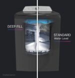 GE Profile - 5.4 Cu. Ft. High Efficiency Smart Top Load Washer with Smarter Wash Technology, Easier Reach & Direct Drive Motor - White - Image 4