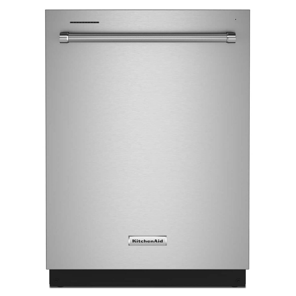 KitchenAid 24" Front Control Built-In Dishwasher Stainless Steel Tub ProWash Cycle 3rd Rack 39 from Kings Outlet