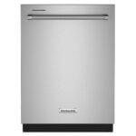 KitchenAid 24" Front Control Built-In Dishwasher Stainless Steel Tub ProWash Cycle 3rd Rack 39 from Kings Outlet