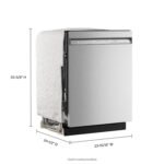 KitchenAid 24" Front Control Built-In Tub Dishwasher Third Level Jet Rack 41 dBA Stainless from Kings Outlet