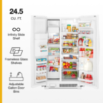 Whirlpool - 36-inch Wide Side-by-Side Refrigerator - 25 cu. ft. - White - Image 4