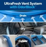 GE - 4.8 Cu. Ft. High-Efficiency Stackable Smart Front Load Washer w/ Odorblock Ultra Fresh Vent System & Microban Technology - White - Image 7