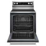 KitchenAid - 6.4 Cu. Ft. Self-Cleaning Freestanding Electric Convection Range - Stainless Steel - Image 2