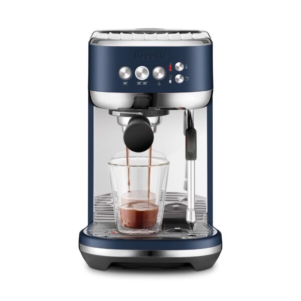 Breville Bambino Plus Espresso Machine 15 bars of pressure Milk Frother Damson Blue from Kings Outlet