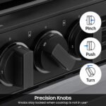 Samsung - Bespoke 6.0 Cu. Ft. Slide-In Gas Range with Precision Knobs - Stainless Steel - Image 4