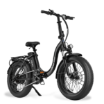HiBoy - EX6F Foldable Electric Bike w/ 75 mi Max Operating Range & 25 mph Max Speed - 67.7*24.2*50.8 - Black - Image 3