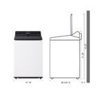 LG 5.5 Cu. Ft. High Efficiency Smart Top Load Washer EasyUnload Alpine White from Kings Outlet