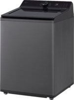 LG - 5.0 Cu. Ft. High-Efficiency Smart Top Load Washer with Easy Unload - Platinum Black - Image 4