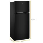 Whirlpool - 18 Cu. Ft. Wide Refrigerator Compatible With The EZ Connect Icemaker Kit - Black - Image 3