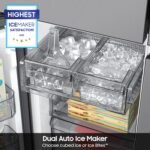 Samsung Bespoke 29 Cu. Ft. 4-Door Flex French Door Refrigerator Beverage Center Stainless Steel from Kings Outlet