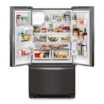 Whirlpool - 24.7 Cu. Ft. French Door Refrigerator with Elevated Deli Drawer - Black Stainless Steel - Image 3