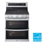LG - 7.3 Cu. Ft. Freestanding Double Oven Electric True Convection Range with EasyClean and Air Fry - Stainless Steel - Image 4