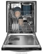 Whirlpool 24" Top Control Built-In Stainless Steel Tub Dishwasher Large Capacity Tall Top Rack from Kings Outlet