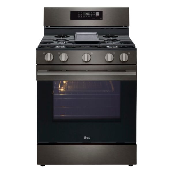 LG 6.3 Cu. Ft. Freestanding Gas True Convection Smart Range EasyClean Air Fry Premium from Kings Outlet