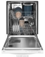 Whirlpool 24" Top Control Built-In Stainless Steel Tub Dishwasher Large Capacity Tall Top Rack from Kings Outlet