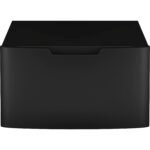 GE - 16" Laundry Pedestal with Storage Drawer for Select Washers and Dryers - Carbon Graphite