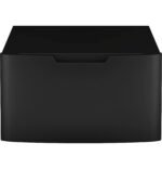 GE - 16" Laundry Pedestal with Storage Drawer for Select Washers and Dryers - Carbon Graphite
